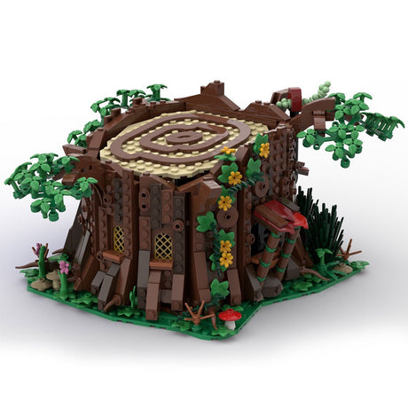 MOC - 98101 Medieval Forest Fairy Cottage Klemmbausteine - LesDiy - Klemmbausteine