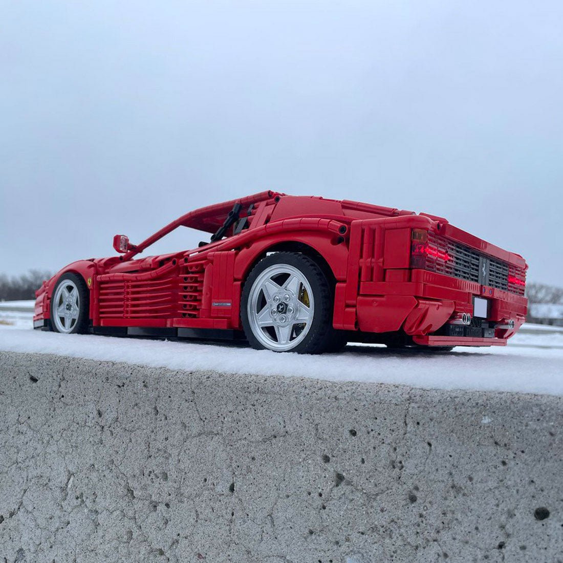 MOC - 98925 Ferrari Testarossa Klemmbausteine - LesDiy - Klemmbausteine