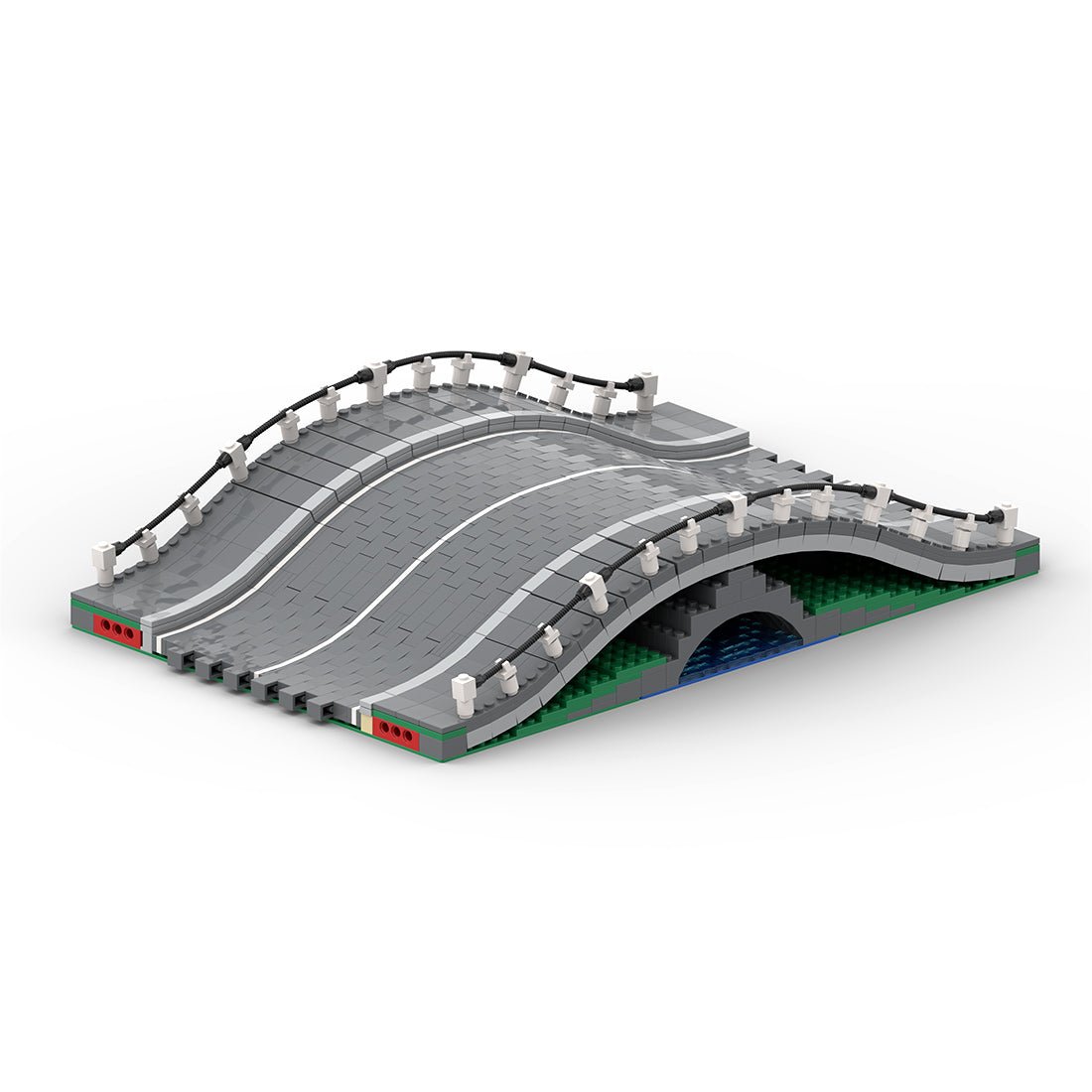 MOC Modern Highway Arch Bridge Klemmbausteine - LesDiy - Klemmbausteine