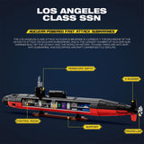Mocsage 1/125 UCC Militärisches Atom - U - Boot der Los Angeles - Klasse Klemmbausteine - LesDiy - Klemmbausteine