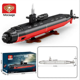 Mocsage 1/125 UCC Militärisches Atom - U - Boot der Los Angeles - Klasse Klemmbausteine - LesDiy - Klemmbausteine