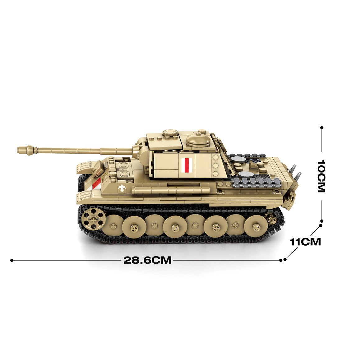 Mocsage 1/23 Scale Premium Medium Tank Klemmbausteine - LesDiy - Klemmbausteine