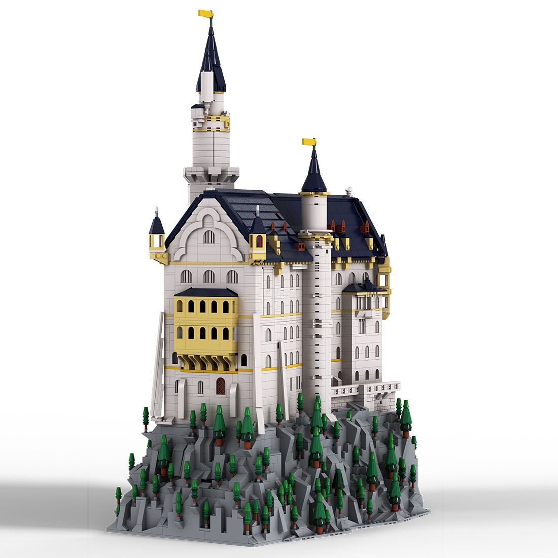 Mocsage Deutsches Schloss Neuschwanstein im Maßstab 1:350 Klemmbausteine - LesDiy - Klemmbausteine