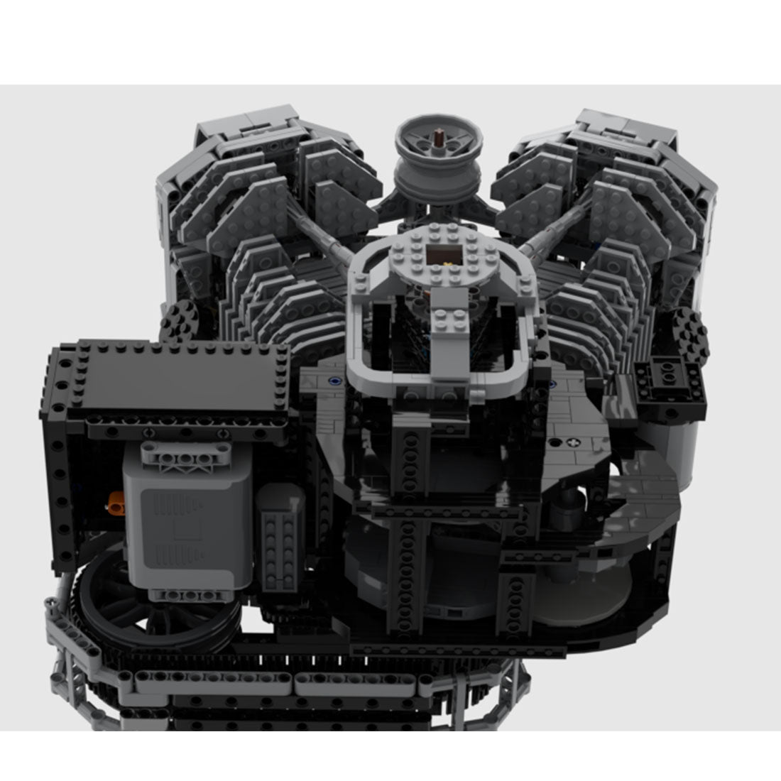 Mocsage Harley V - Twin OHV 8 - Ventil - Viertakt - Hochgeschwindigkeitsmotor Klemmbausteine - LesDiy - Klemmbausteine