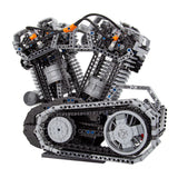Mocsage Harley V - Twin OHV 8 - Ventil - Viertakt - Hochgeschwindigkeitsmotor Klemmbausteine - LesDiy - Klemmbausteine