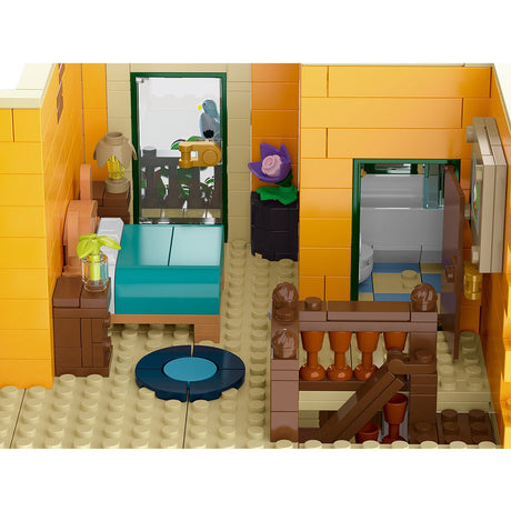 Mocsage Lighted Roman Corner Shop Klemmbausteine - LesDiy - Klemmbausteine