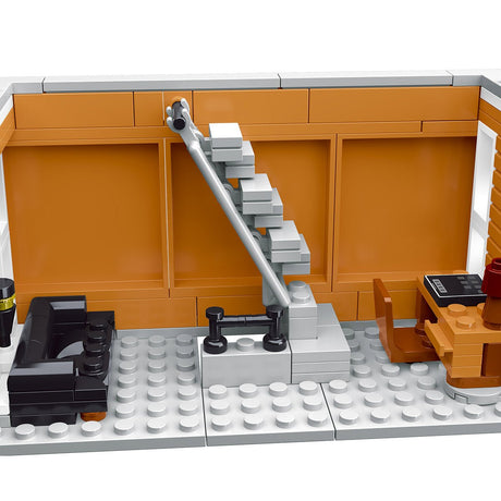 Mocsage Street Scene MOC European Department Corner Store with Light Klemmbausteine - LesDiy - Klemmbausteine