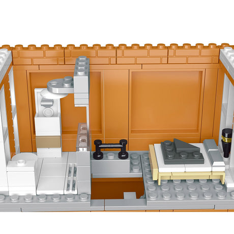 Mocsage Street Scene MOC European Department Corner Store with Light Klemmbausteine - LesDiy - Klemmbausteine