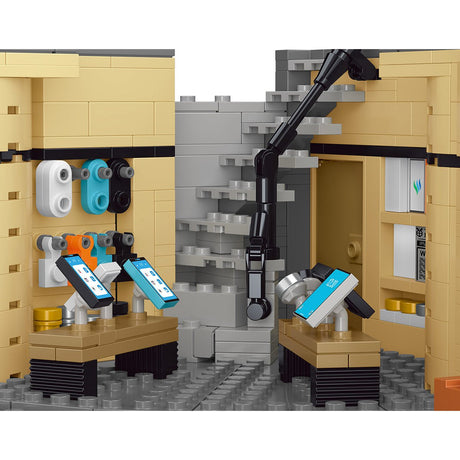 Mocsage Street Scene MOC European Department Corner Store with Light Klemmbausteine - LesDiy - Klemmbausteine