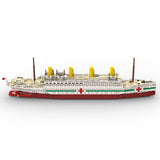 Modernes medizinisches Schiff der HMHS Britannic im Maßstab 1 - 400 Klemmbausteine - LesDiy - Klemmbausteine