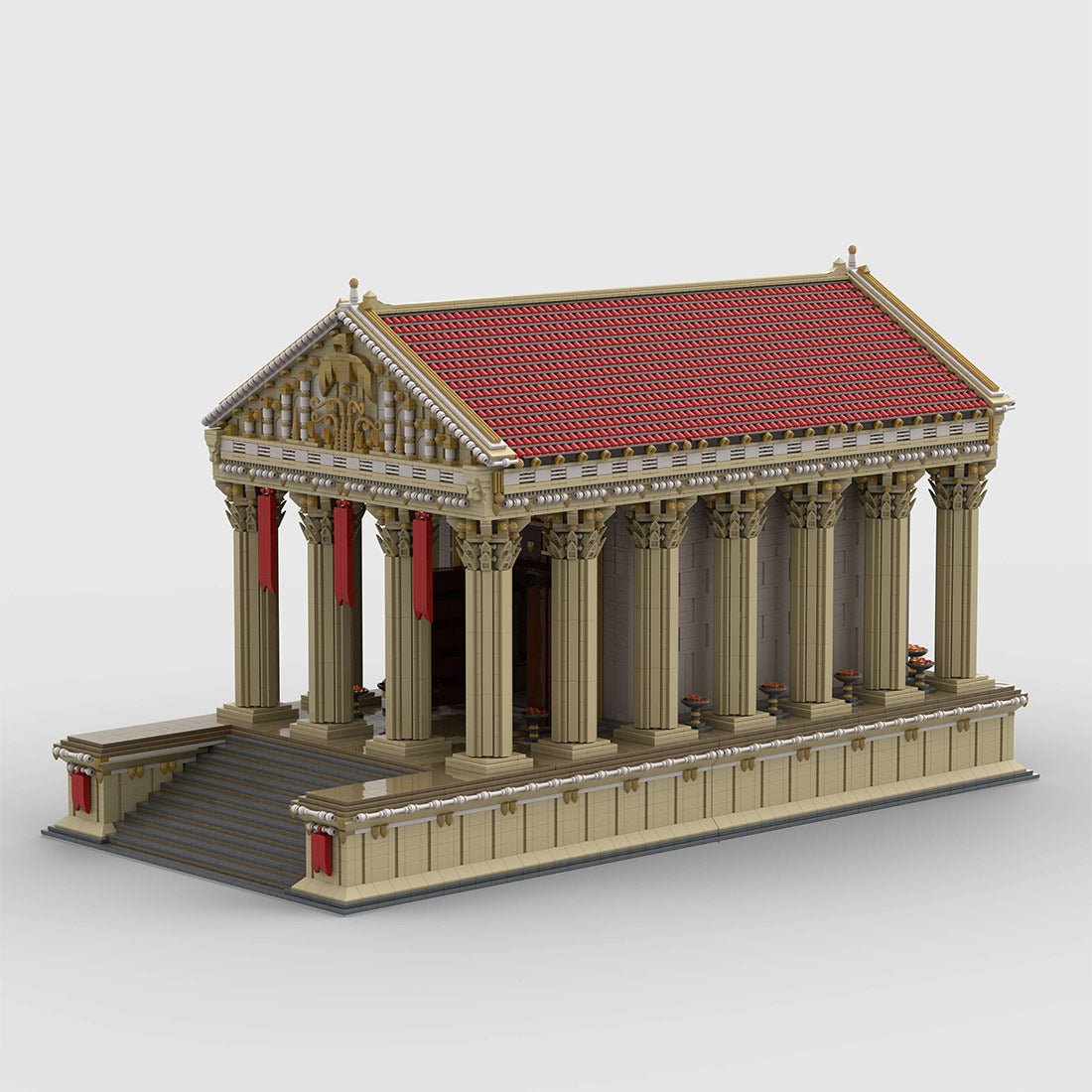 Module 6 for MOC - 136729 Ancient Roman Temple Castle Klemmbausteine - LesDiy - Klemmbausteine
