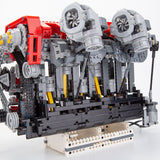 RB DOHC Parallel Twin - Turbo Four - Valve Inline Six - Cylinder MOC Engine Model Klemmbausteine - LesDiy - Klemmbausteine