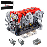 RB DOHC Parallel Twin - Turbo Four - Valve Inline Six - Cylinder MOC Engine Model Klemmbausteine - LesDiy - Klemmbausteine