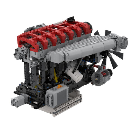 RB30 - V4 - 3.0L Reihensechszylinder - Viertakt - Benzinmotor Klemmbausteine - LesDiy - Klemmbausteine