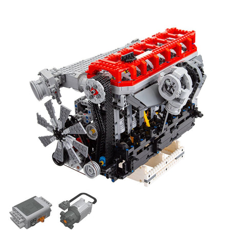 RB30 - V4 - 3.0L Reihensechszylinder - Viertakt - Benzinmotor Klemmbausteine - LesDiy - Klemmbausteine