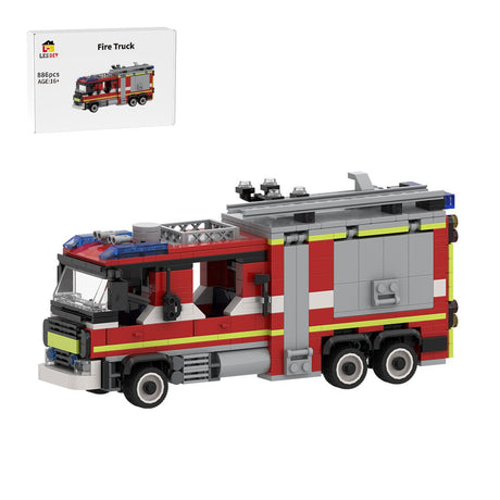 Realistic Emergency  Fire Truck Klemmbausteine - LesDiy - Klemmbausteine
