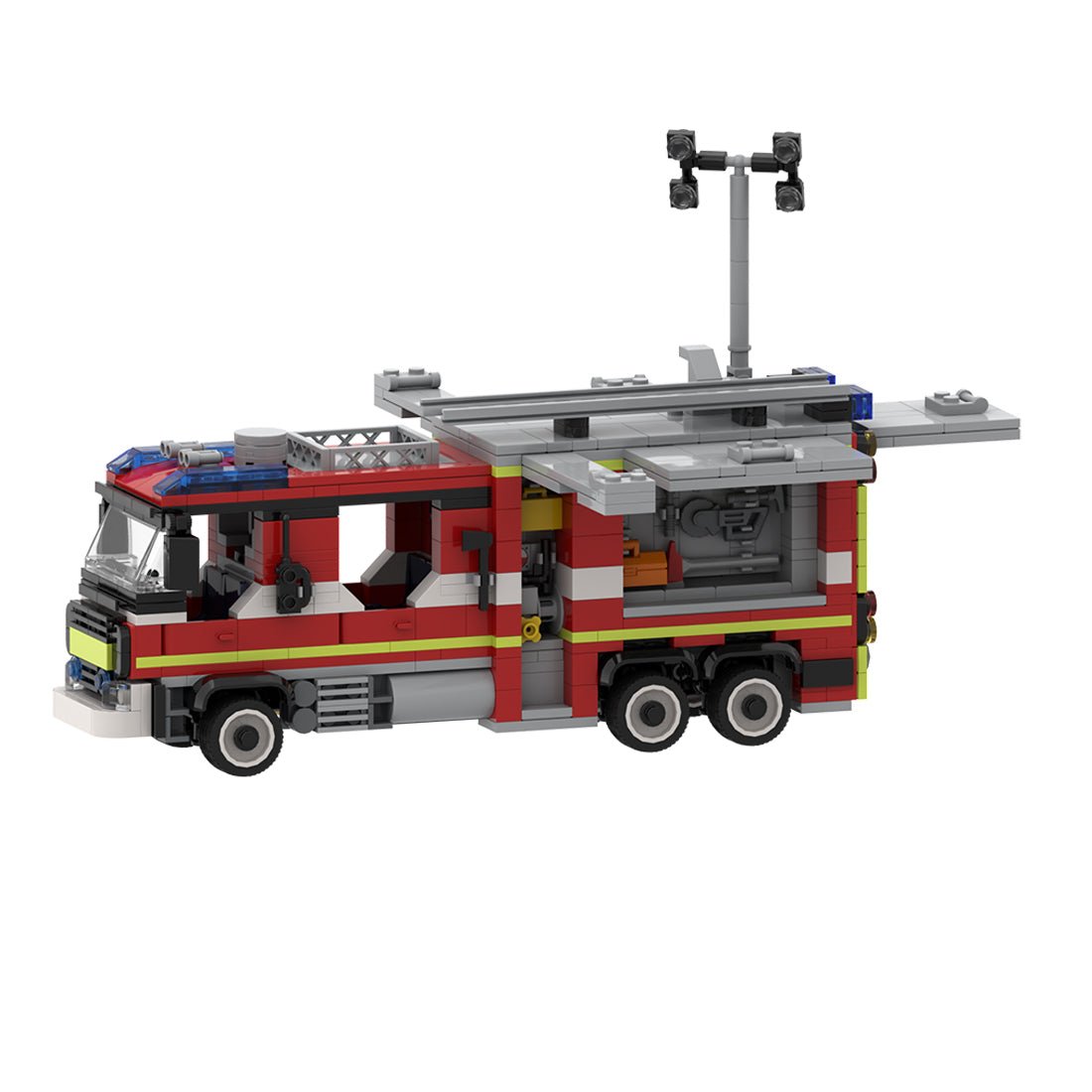 Realistic Emergency  Fire Truck Klemmbausteine - LesDiy - Klemmbausteine