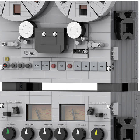 Semi - Professional Open - Reel Tape Recorder Klemmbausteine（Dynamic Version） - LesDiy - Klemmbausteine