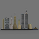 Skyline von New York Manhattan im Maßstab 1/2000 Klemmbausteine - LesDiy - Klemmbausteine