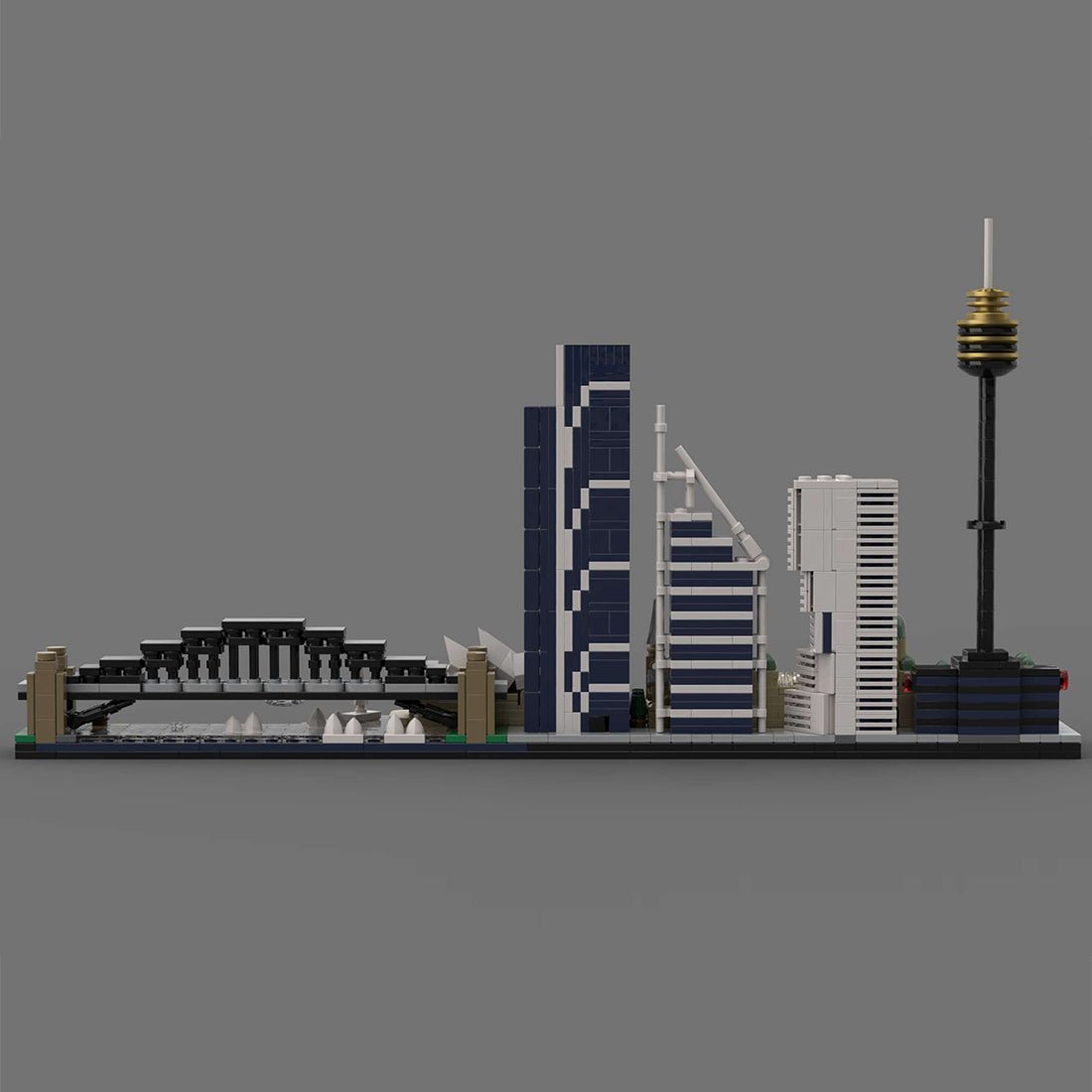 Skyline von Sydney im Maßstab 1/2000 Klemmbausteine - LesDiy - Klemmbausteine