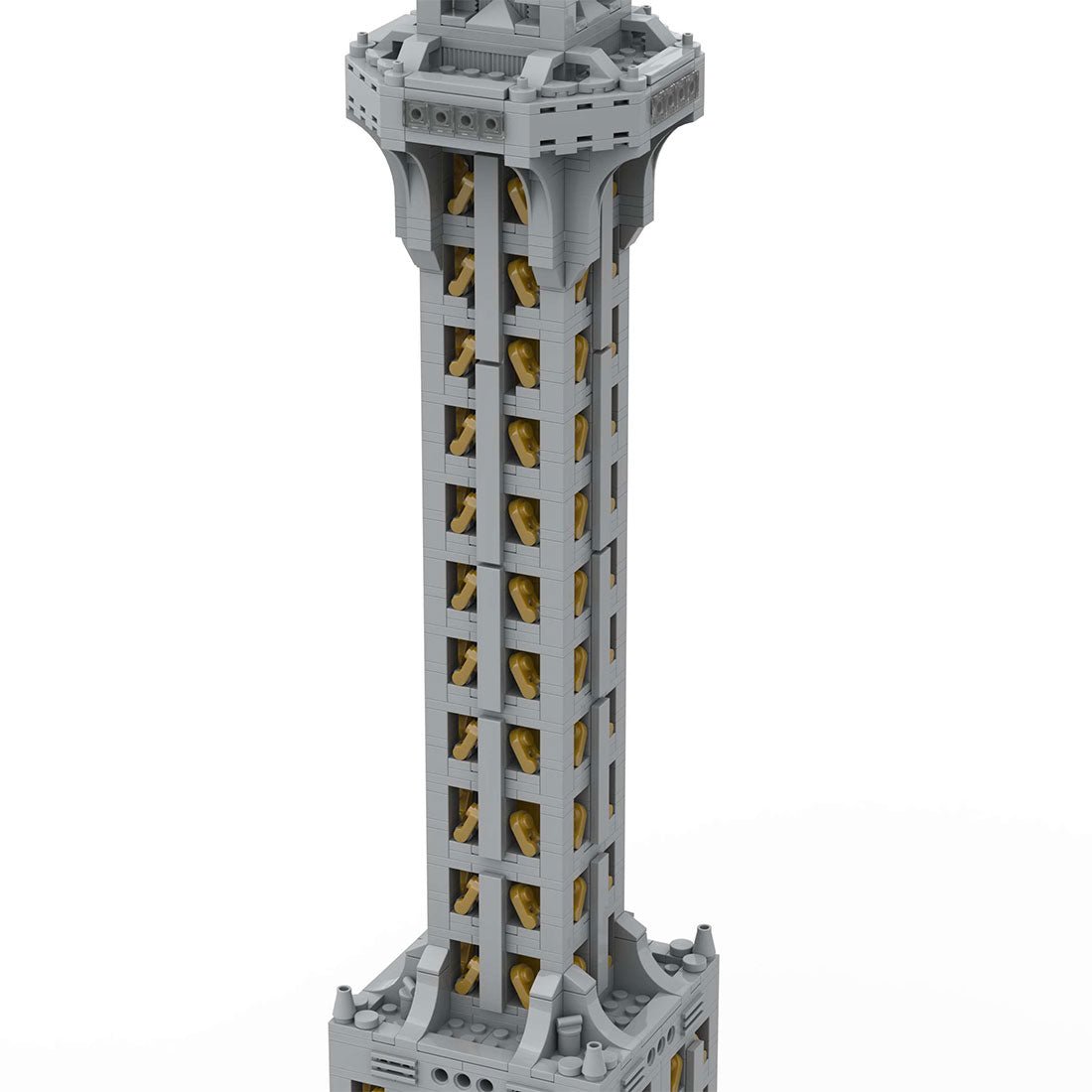 Square Base Pointed Top Tower Klemmbausteine - LesDiy - Klemmbausteine
