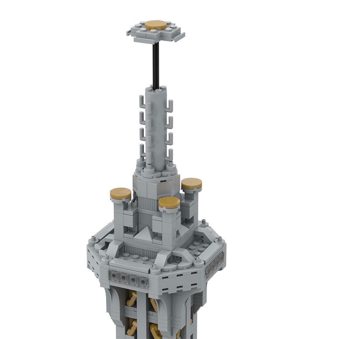 Square Base Pointed Top Tower Klemmbausteine - LesDiy - Klemmbausteine