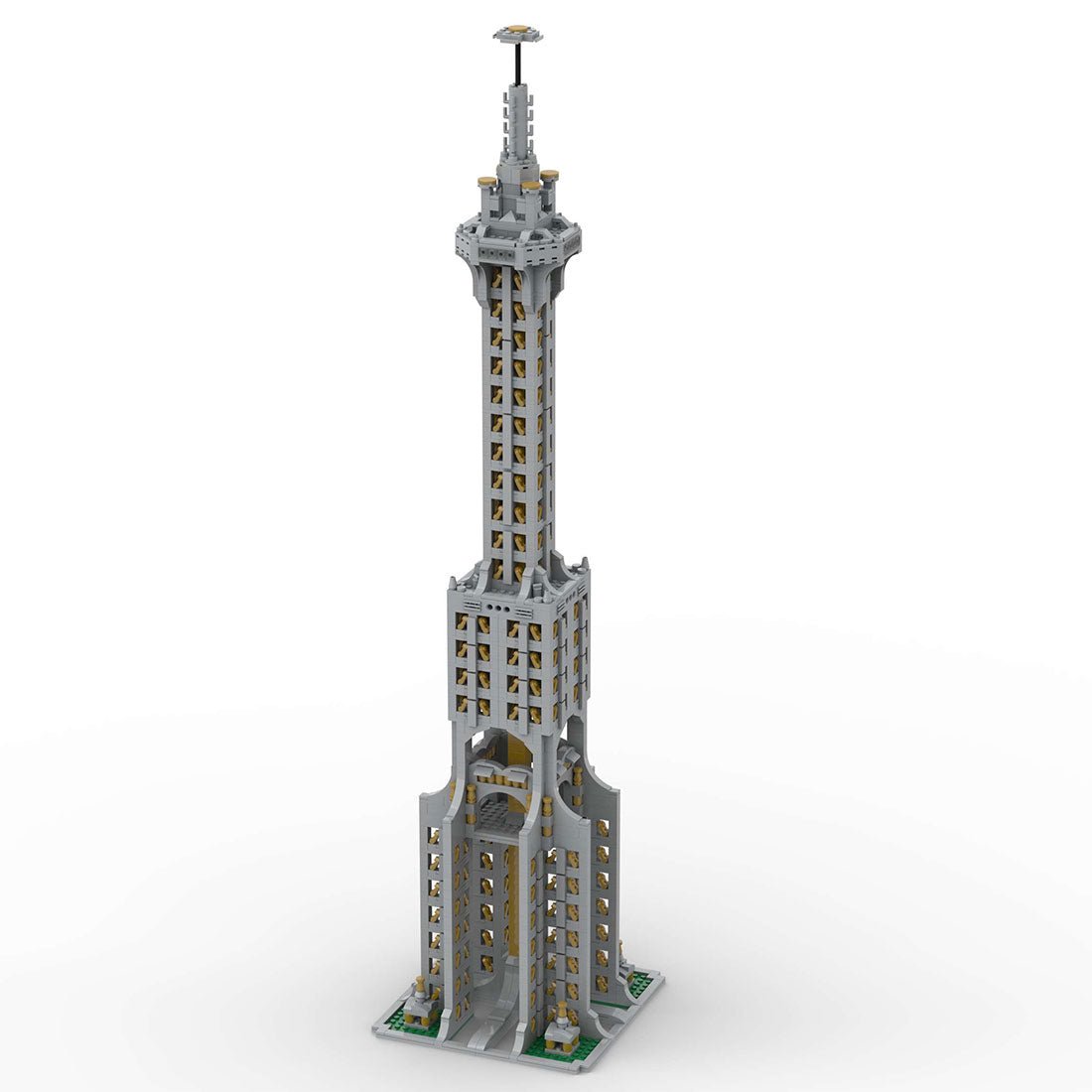 Square Base Pointed Top Tower Klemmbausteine - LesDiy - Klemmbausteine