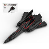 SR-71-Höhenaufklärungsflugzeug Klemmbausteine-LesDiy-Klemmbausteine