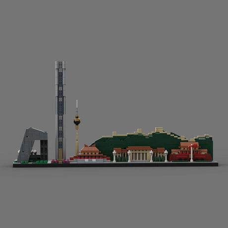 Street Scene MOC Beijing City Skyline Klemmbausteine - LesDiy - Klemmbausteine