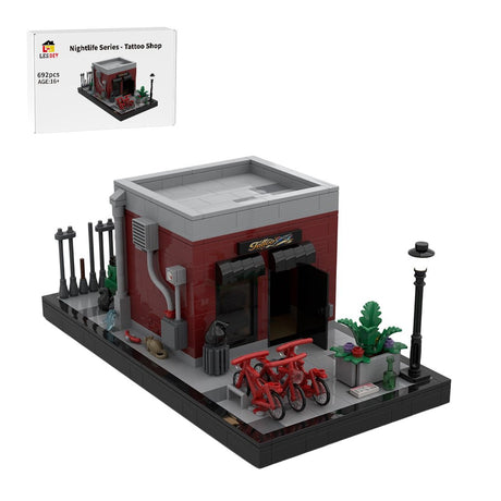 Street View Night ink Shop Klemmbausteine - LesDiy - Klemmbausteine