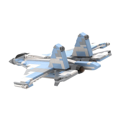 SU - 35 - Kampfflugzeug im Maßstab 1:72 Klemmbausteine - LesDiy - Klemmbausteine