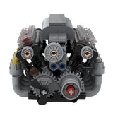 V8 - Motor mit Gearbox Tech Engine Klemmbausteine - LesDiy - Klemmbausteine
