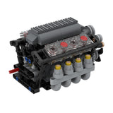 V8 - Motor mit Gearbox Tech Engine Klemmbausteine - LesDiy - Klemmbausteine