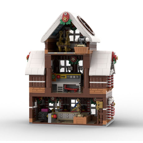 Weihnachtsschnee - Lebkuchenhaus Klemmbausteine - LesDiy - Klemmbausteine