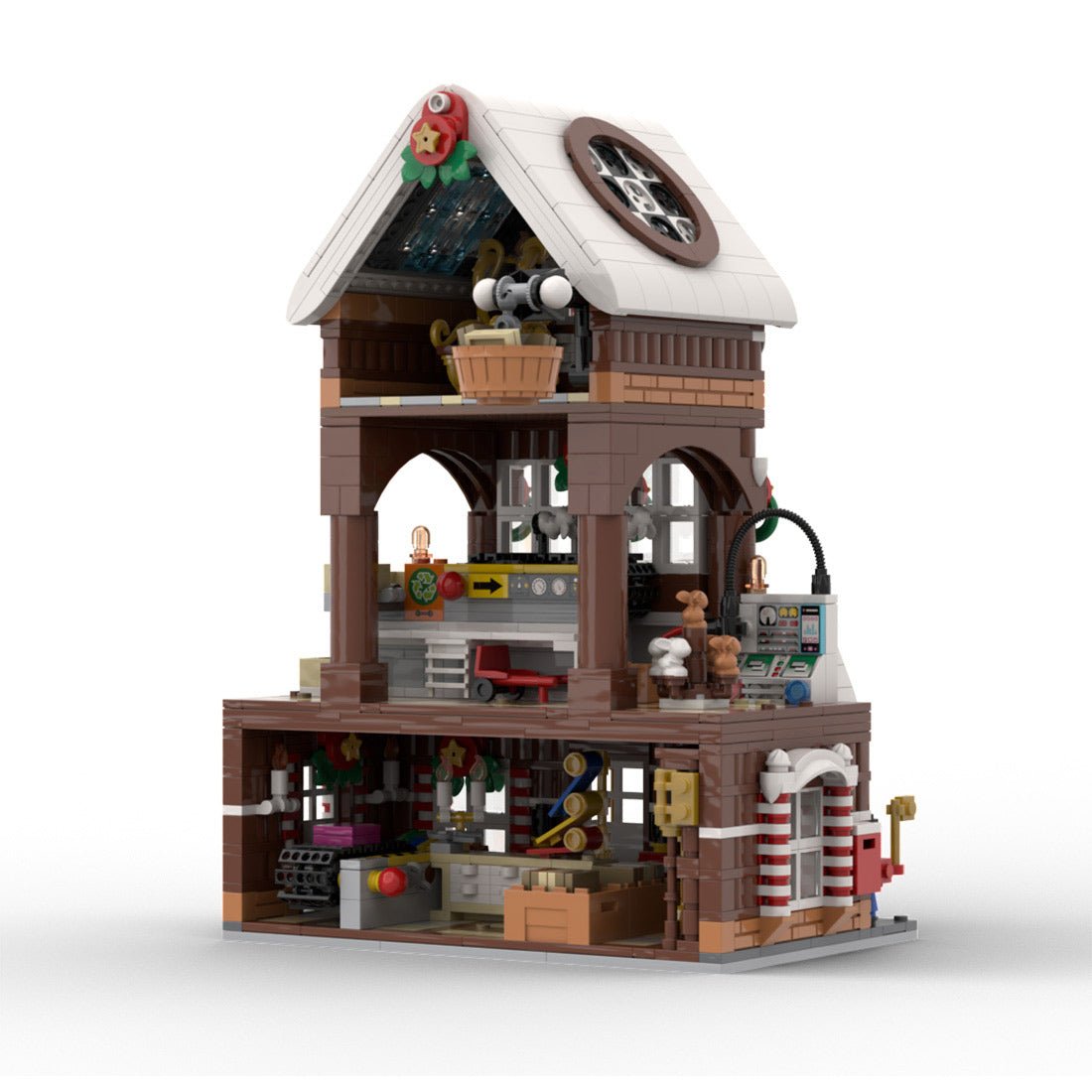 Weihnachtsschnee - Lebkuchenhaus Klemmbausteine - LesDiy - Klemmbausteine