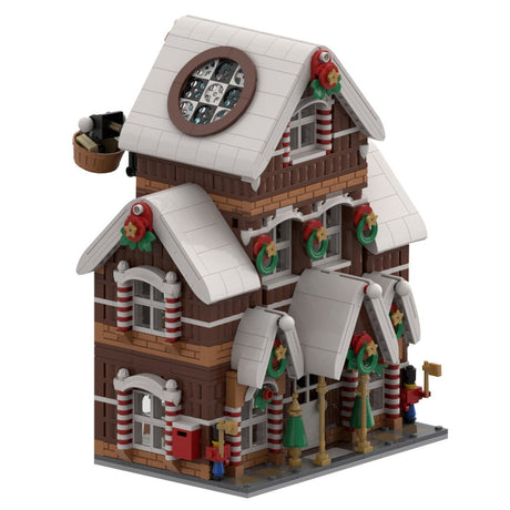 Weihnachtsschnee - Lebkuchenhaus Klemmbausteine - LesDiy - Klemmbausteine