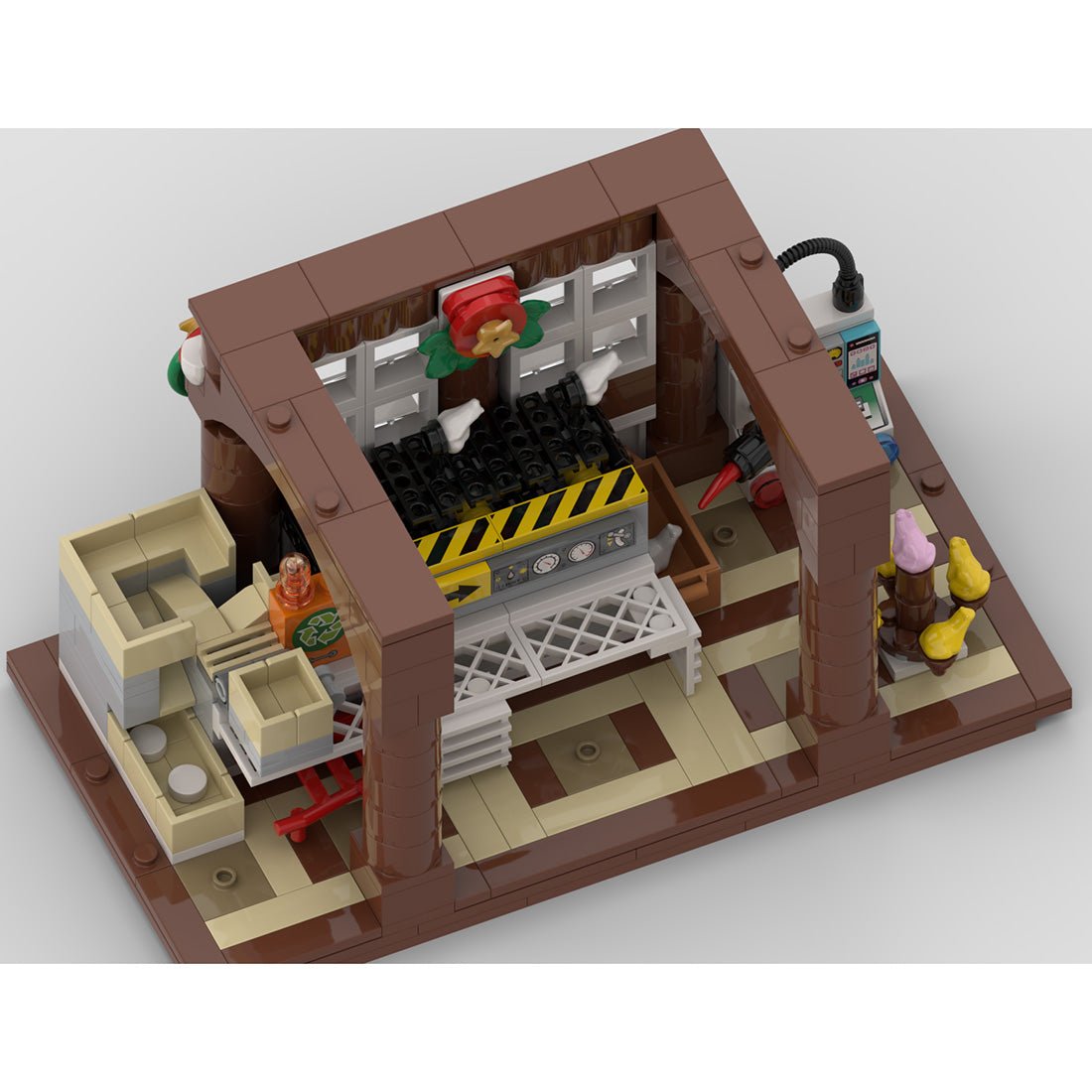 Weihnachtsschnee - Lebkuchenhaus Klemmbausteine - LesDiy - Klemmbausteine