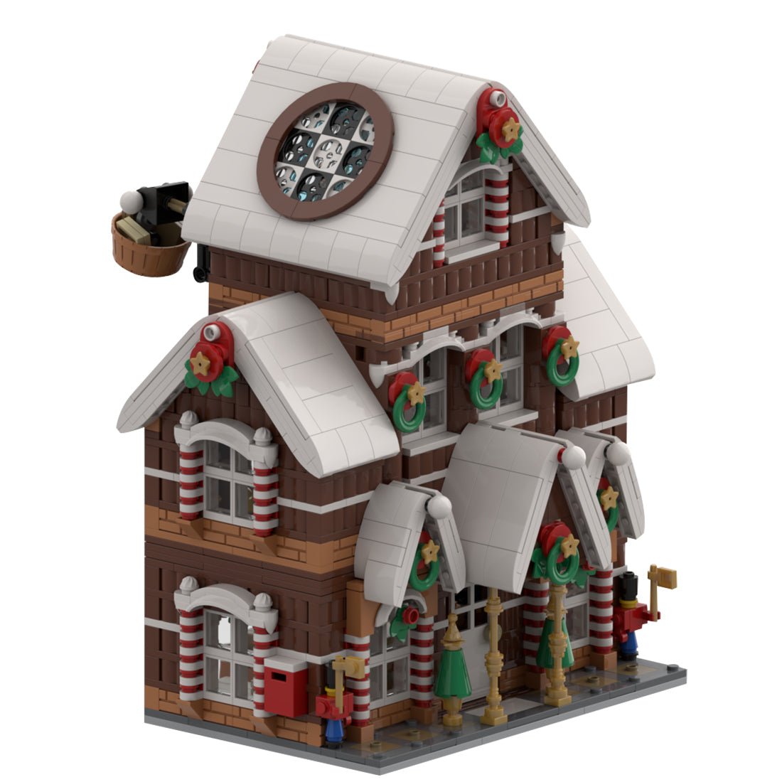 Weihnachtsschnee - Lebkuchenhaus Klemmbausteine - LesDiy - Klemmbausteine