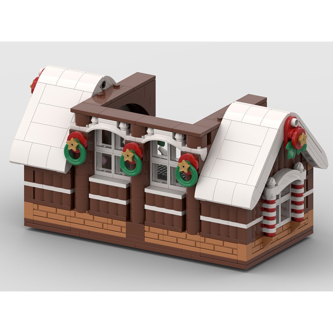 Weihnachtsschnee - Lebkuchenhaus Klemmbausteine - LesDiy - Klemmbausteine