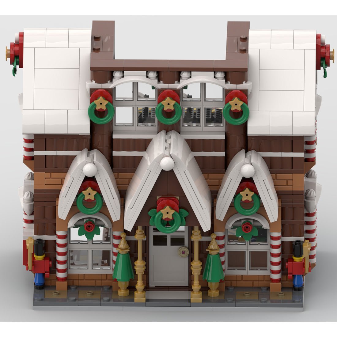 Weihnachtsschnee - Lebkuchenhaus Klemmbausteine - LesDiy - Klemmbausteine