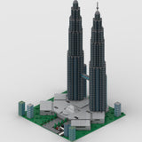 Weltberühmte Architektur Petronas Towers Klemmbausteine - LesDiy - Klemmbausteine