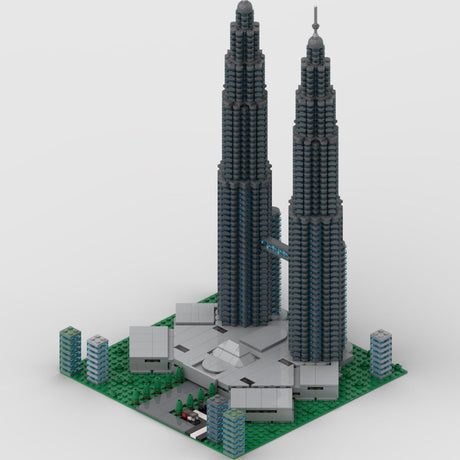 Weltberühmte Architektur Petronas Towers Klemmbausteine - LesDiy - Klemmbausteine