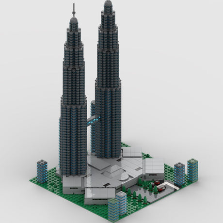 Weltberühmte Architektur Petronas Towers Klemmbausteine - LesDiy - Klemmbausteine