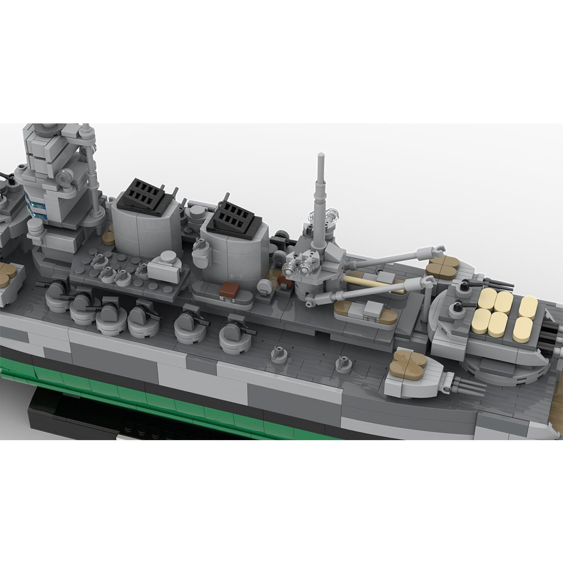 その他 war ship WW2 Battleship Italy “Vittorio Veneto” building blocks scale 1:300